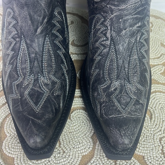 Laredo Black Sanded Western Boots - Picture 12 of 15